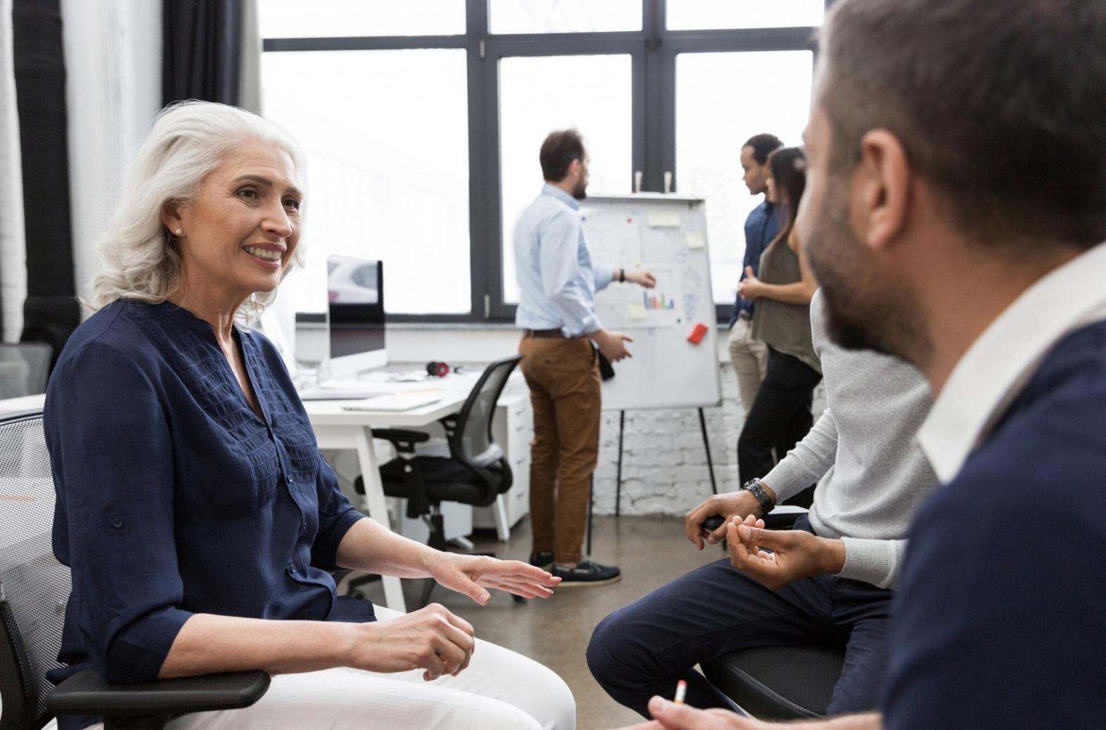 Professional consultation session showing collaborative financial planning